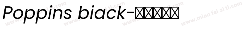 Poppins biack字体转换